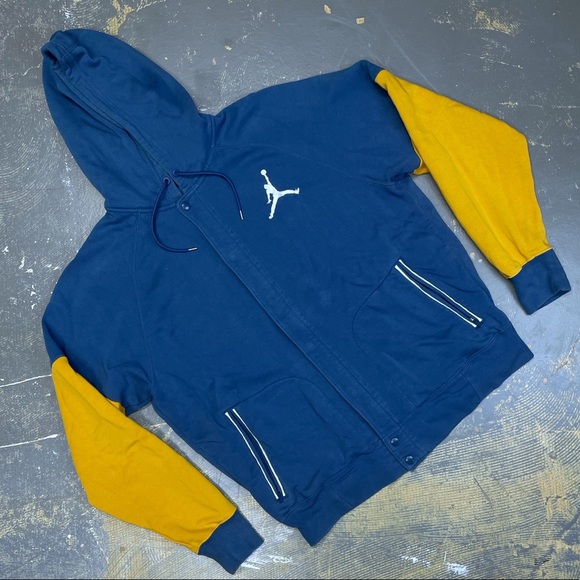 Air Jordan Laney Zip Button Up Hooded Jacket 689020-442 XL Nike Jumpman - Picture 1 of 12